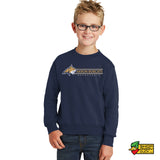 Akron Bobcats Basketball 3 Youth Crewneck Sweatshirt