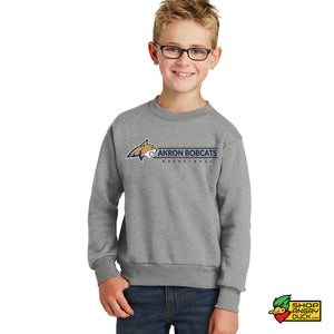 Akron Bobcats Basketball 3 Youth Crewneck Sweatshirt