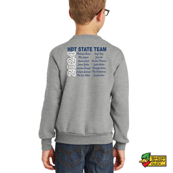 Hoban Dance Team 2024 State Champs Youth Crewneck Sweatshirt