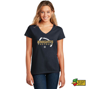 Hoban Football H Logo Ladies V-Neck T-Shirt