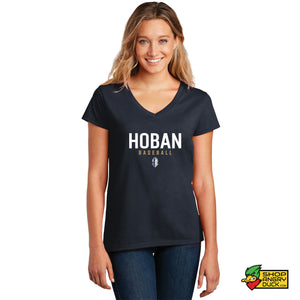 Hoban Text Ladies V-Neck T-Shirt