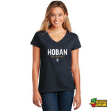 Hoban Text Ladies V-Neck T-Shirt