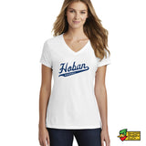 Hoban Script Ladies V-Neck T-Shirt