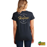 Hoban Baseball Diamond Ladies V-Neck T-Shirt