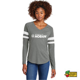 Woman of Hoban Women’s Stripe Long Sleeve V-Neck Tee