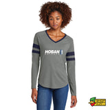 Hoban Knights Women’s Stripe Long Sleeve V-Neck Tee