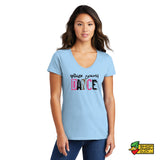 Miller South Stamp Ladies V-Neck T-Shirt