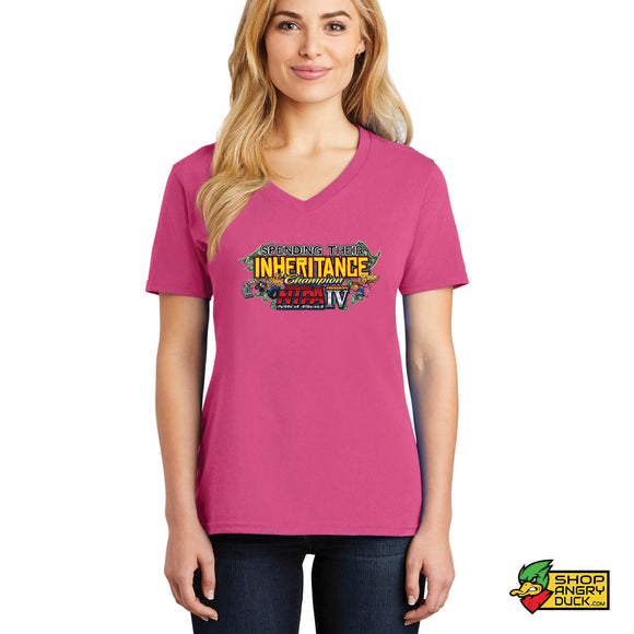 Spending 2025 Champioship Ladies V-Neck T-Shirt