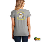 Baby Huey Duck Around Ladies V-Neck T-Shirt