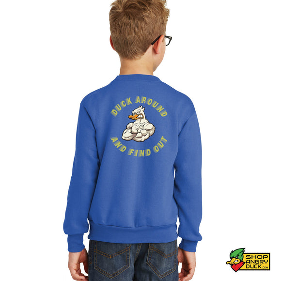 Baby Huey Duck Around Youth Crewneck Sweatshirt