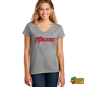 Akron Racers Ladies V-Neck T-Shirt