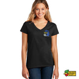 Wolverine Pullers 2024 Blue Ladies V-Neck T-Shirt