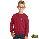 Wolverine Pullers 2024 Red Youth Crewneck Sweatshirt