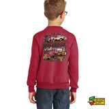 Wolverine Pullers 2024 Red Youth Crewneck Sweatshirt