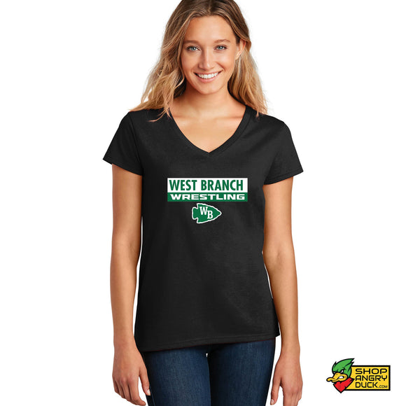 WB Wrestling Box Ladies V-Neck T-Shirt