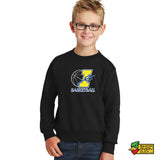 Block I Basketball  Youth Crewneck Sweatshirt