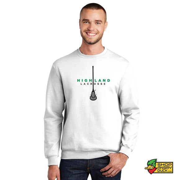 Highland Girls Lacrosse Stick Crewneck Sweatshirt