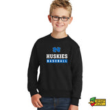 Huskies Baseball 2025 Youth Crewneck Sweatshirt