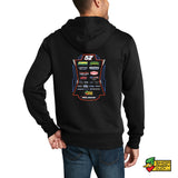 Caiden Black Racing CREW Full Zip Hoodie