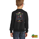 Caiden Black Racing CREW Youth Crewneck Sweatshirt