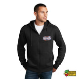 Caiden Black Racing 2025 Full Zip Hoodie