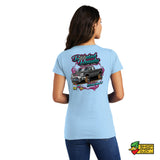 Boosted Beauty Pulling Team Ladies V-Neck T-Shirt