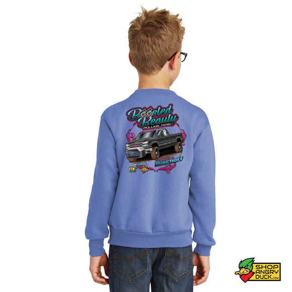 Boosted Beauty Pulling Team Youth Crewneck Sweatshirt