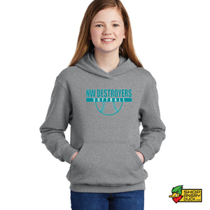 NW Destroyers Softball Youth Hoodie