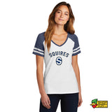 Squires Block S Women’s Game V-Neck Tee