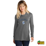 Squires Block S Women’s Tri-Blend Wicking Long Sleeve Hoodie