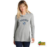 Squires Block S Women’s Tri-Blend Wicking Long Sleeve Hoodie