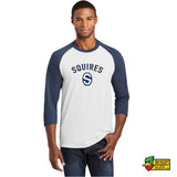 Squires Baseball Block S 3/4-Sleeve Raglan Tee