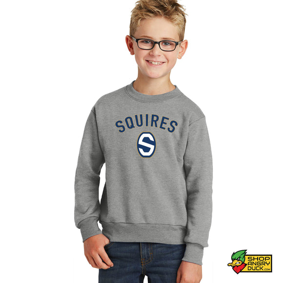 Squires Baseball Block S Youth Crewneck Sweatshirt