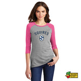 Squires Block S Women's 3/4-Sleeve Raglan