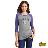 Squires Block S Women's 3/4-Sleeve Raglan