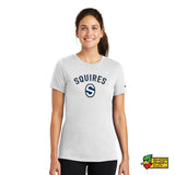 Squires Baseball Block S Nike Ladies Fitted T-shirt