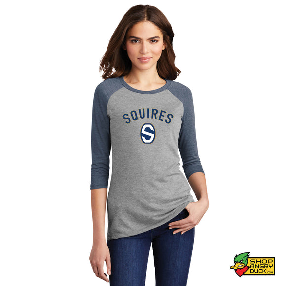 Squires Block S Women's 3/4-Sleeve Raglan