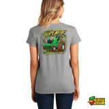 The Plantin Tractor Ladies V-Neck T-Shirt