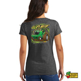 The Plantin Tractor Ladies V-Neck T-Shirt