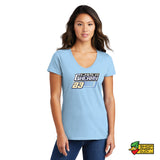 Caleb Cherry Ladies V-Neck T-Shirt