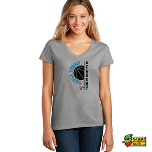 Triple Threat Basketball Ladies V-Neck T-Shirt