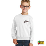 Simple Man Pulling Youth Crewneck Sweatshirt