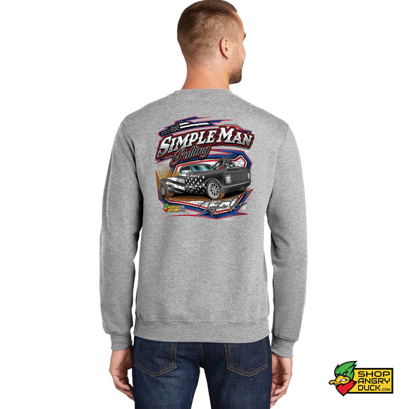 Simple Man Pulling Crewneck Sweatshirt