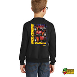 Wolverine Pullers Youth Crewneck Sweatshirt Red Back