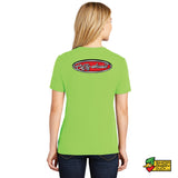 Catty Wampus Monster Truck Ladies V-Neck T-Shirt