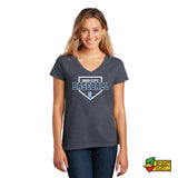 Ohio City Baseball Logo with Plate V-Neck T-Shirt