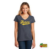 Tallmadge Force Script Logo V-Neck T-Shirt