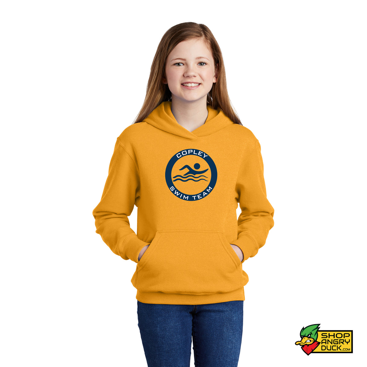 Copley Swim Team Youth Hoodie 1 – ShopAngryDuck.com