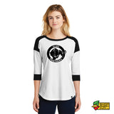 Our Lady of the Elms Panthers New Era Ladies 3/4-Sleeve Raglan Tee 2