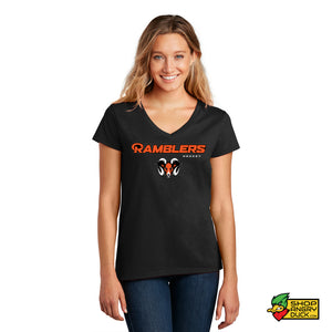 Cathedral Prep Hockey Ramblers Ladies V-Neck T-Shirt